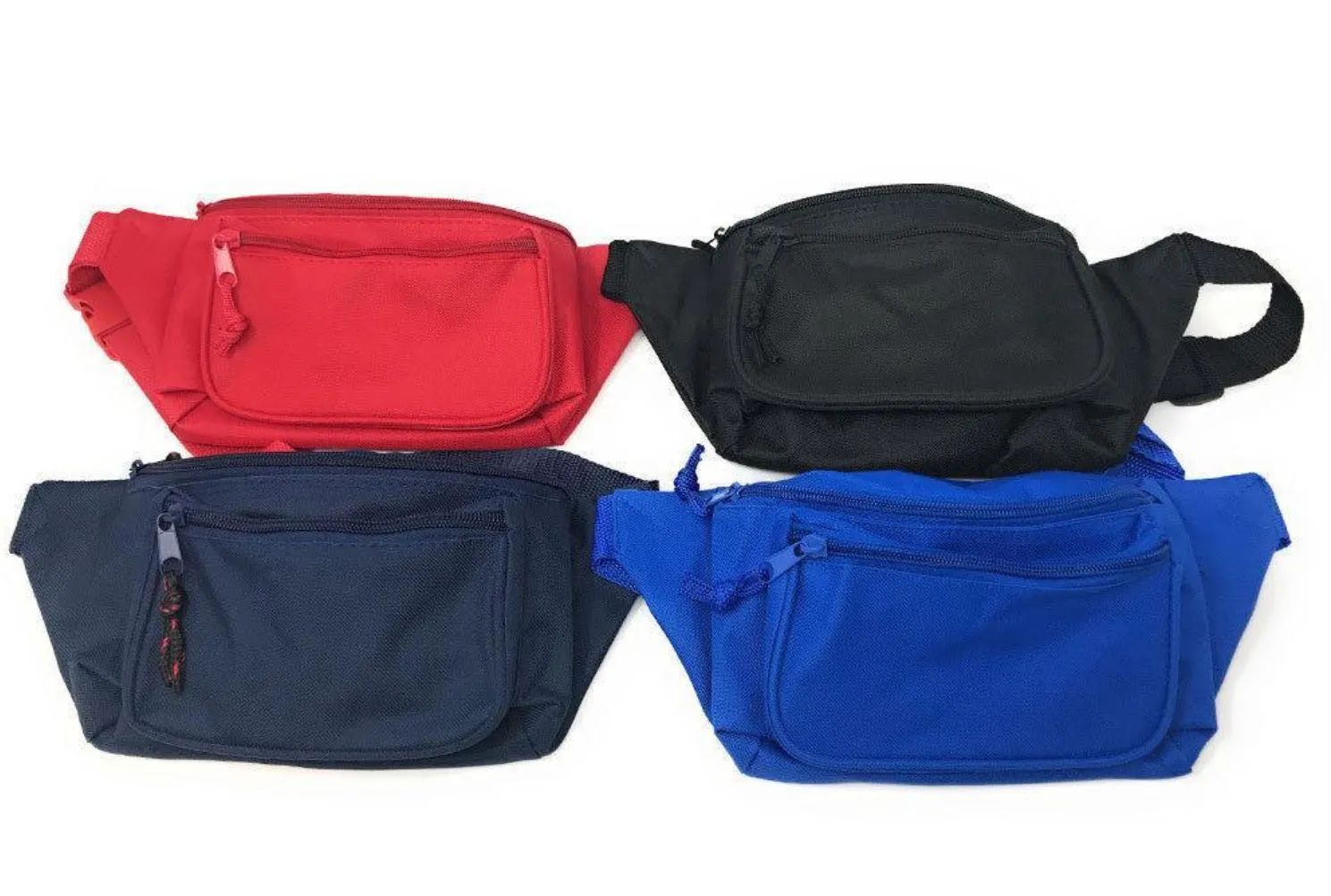 12 ct Eco Fanny Pack with Three Zippered Pockets - By Dozen
