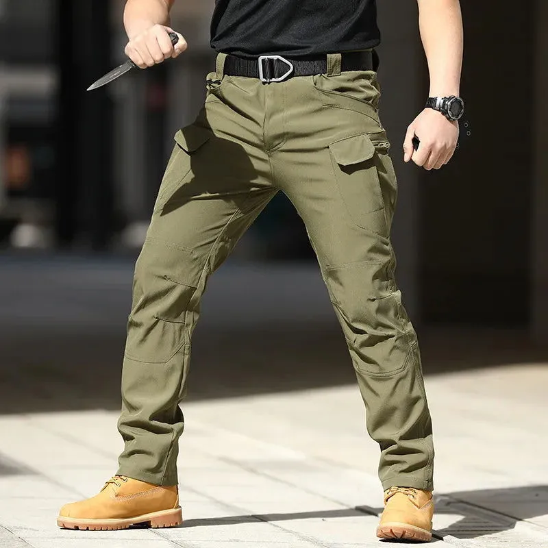2024 Mountaineering Mens City Tactical Pants Men Combat Pants Casual Men Hiking Pants Outdoors Trousers Cargo Waterproof Pants