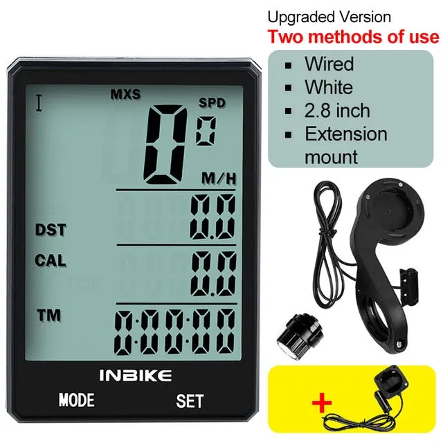 2.8 inch Bicycle Computer Wireless Bike Computer Speedometer Odometer Cycling Stopwatch