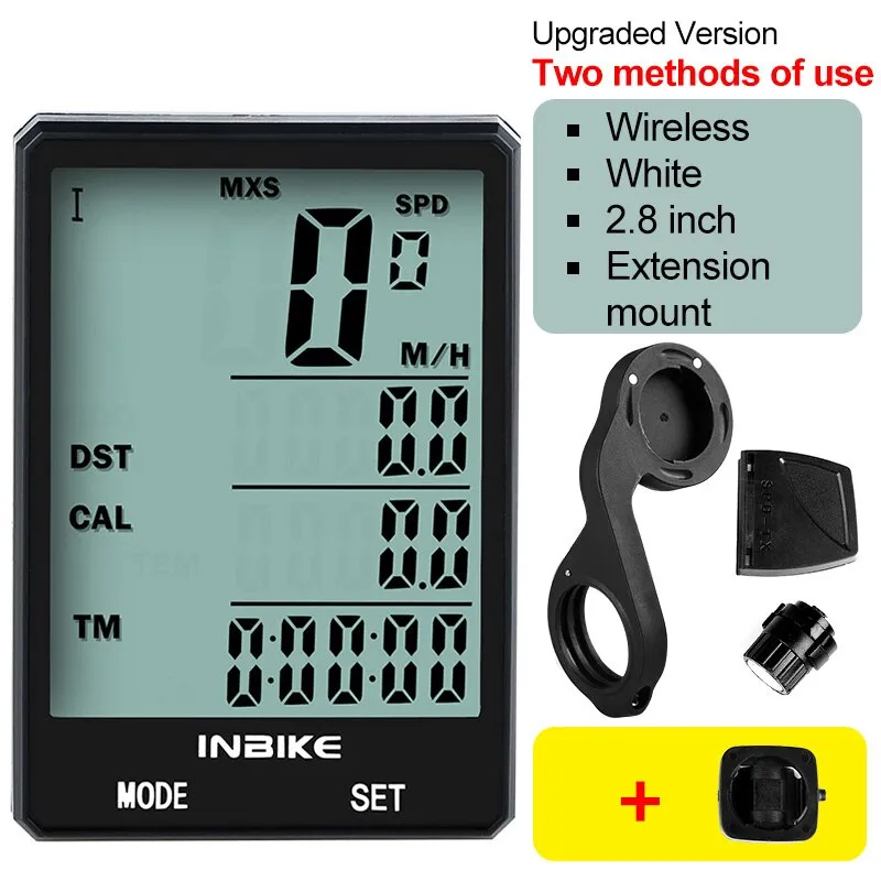 2.8 inch Bicycle Computer Wireless Bike Computer Speedometer Odometer Cycling Stopwatch