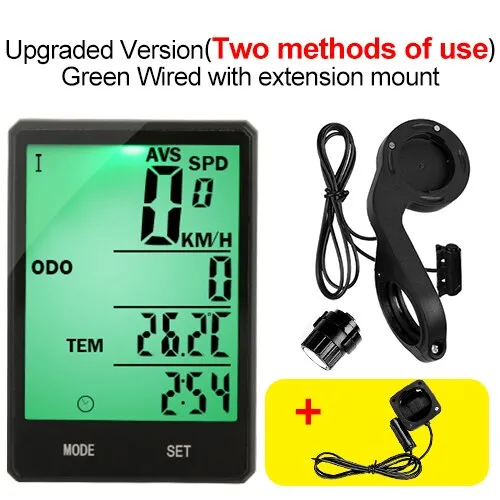 2.8 inch Bicycle Computer Wireless Bike Computer Speedometer Odometer Cycling Stopwatch