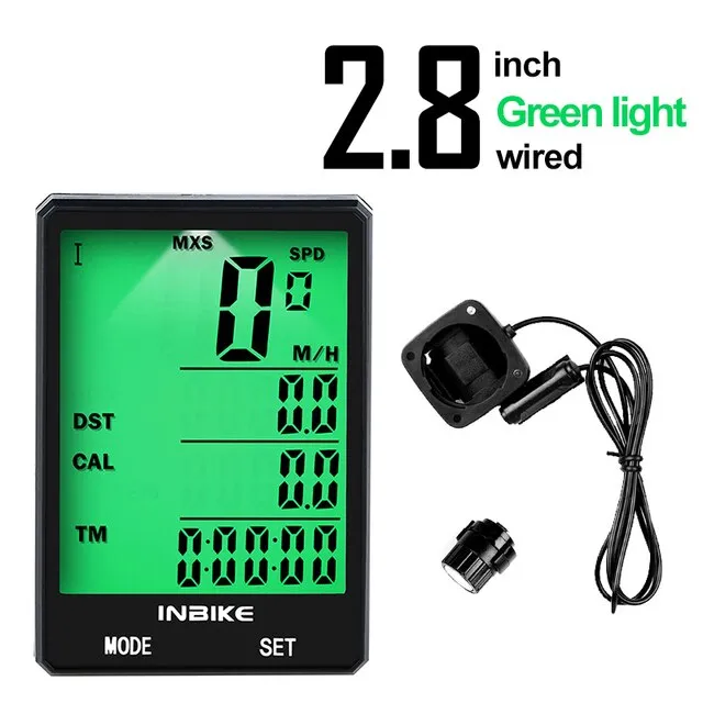 2.8 inch Bicycle Computer Wireless Bike Computer Speedometer Odometer Cycling Stopwatch