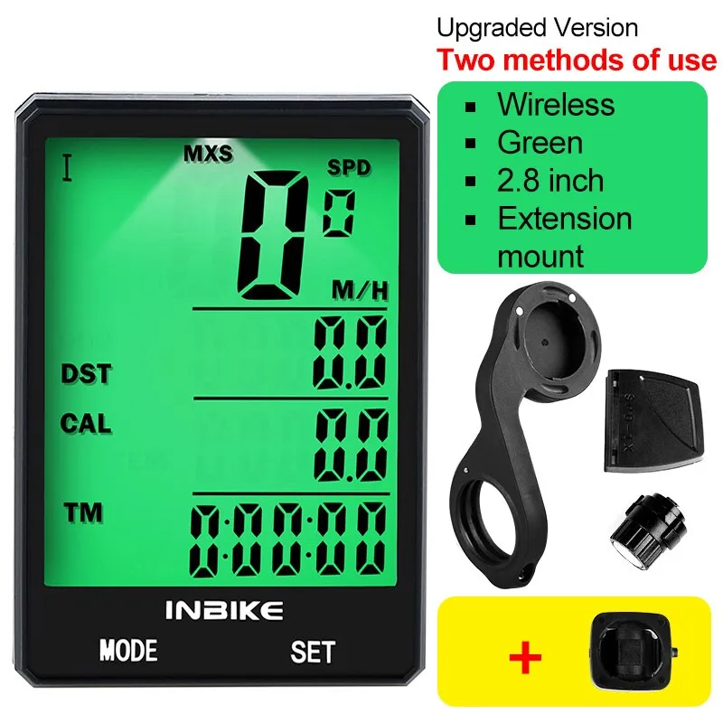 2.8 inch Bicycle Computer Wireless Bike Computer Speedometer Odometer Cycling Stopwatch