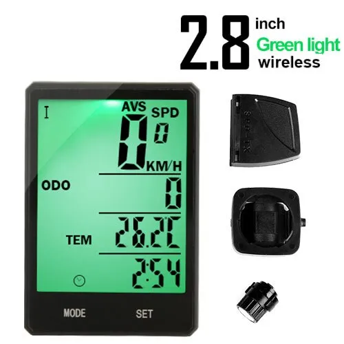 2.8 inch Bicycle Computer Wireless Bike Computer Speedometer Odometer Cycling Stopwatch