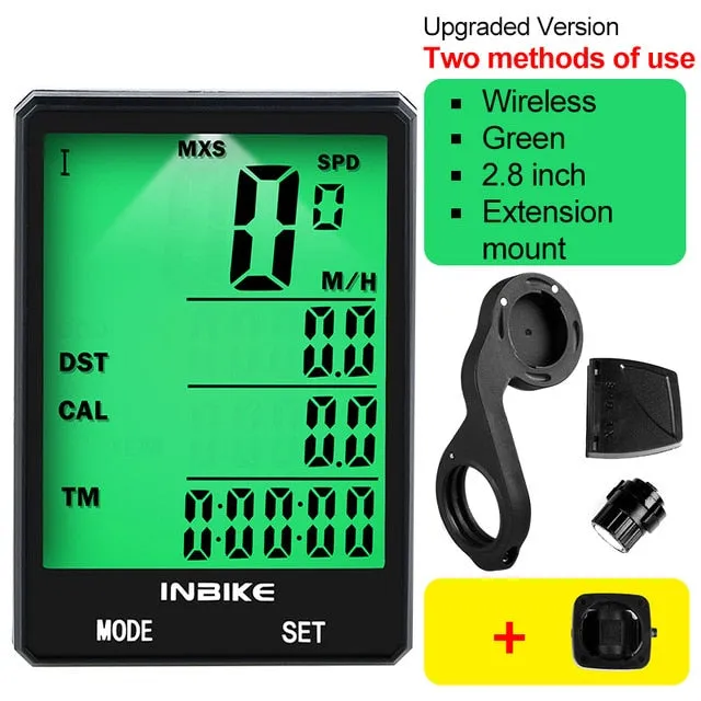2.8 inch Bicycle Computer Wireless Bike Computer Speedometer Odometer Cycling Stopwatch