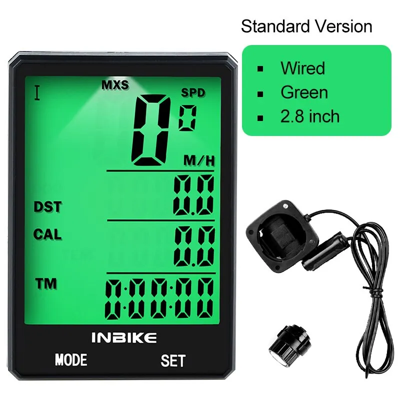 2.8 inch Bicycle Computer Wireless Bike Computer Speedometer Odometer Cycling Stopwatch