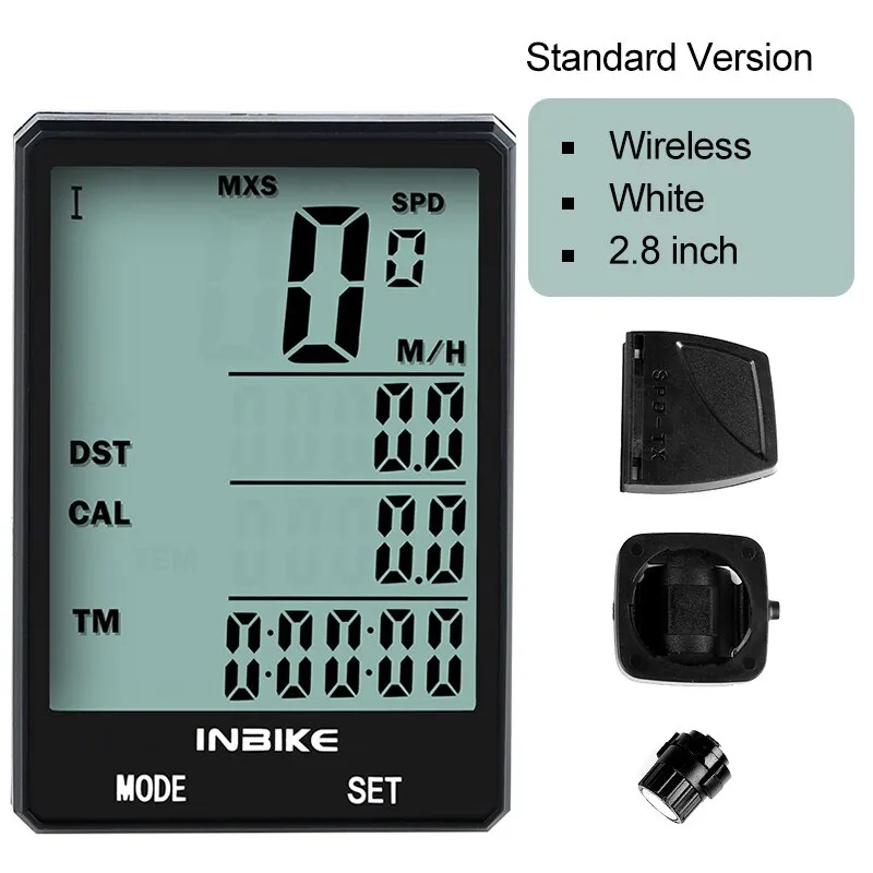 2.8 inch Bicycle Computer Wireless Bike Computer Speedometer Odometer Cycling Stopwatch