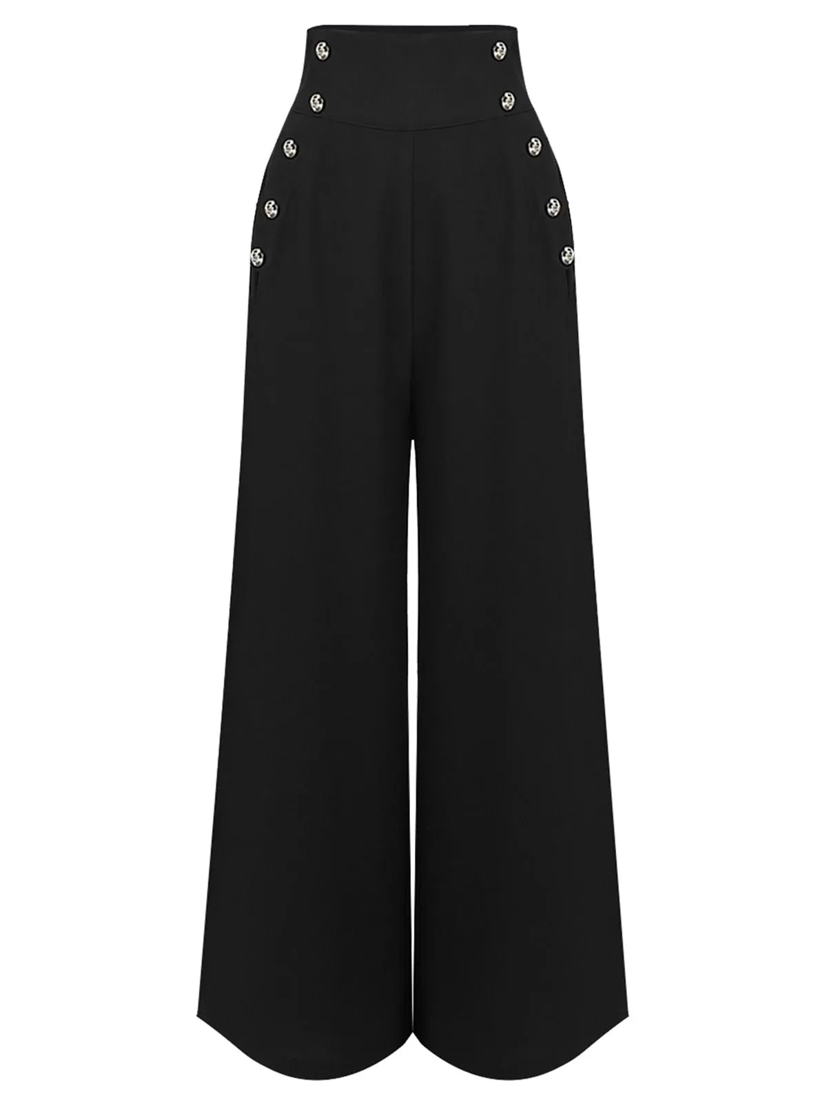 2PCS 1950s Candy Tie-Up Blouse & Black Suspender Pants
