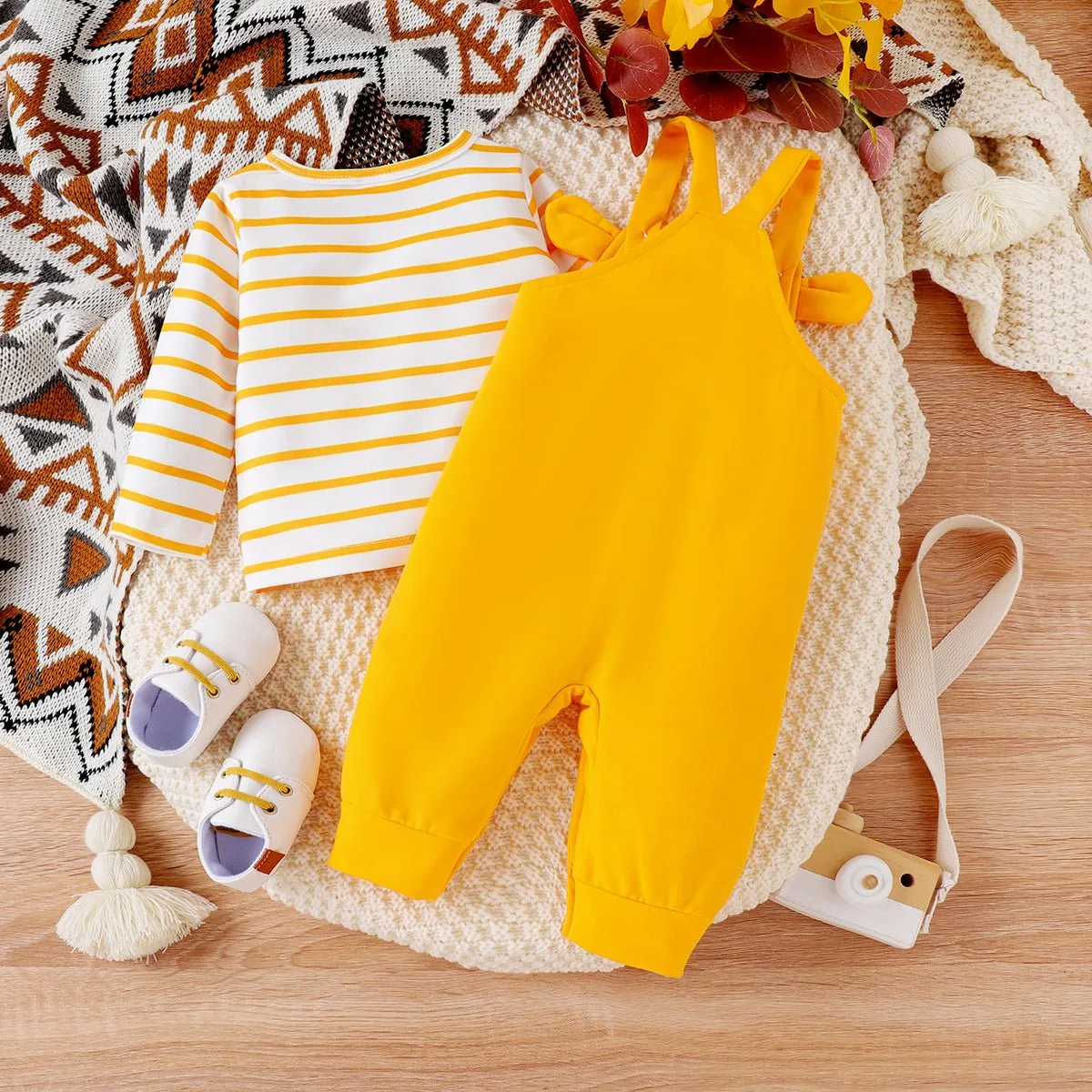 2pcs Baby Girl/Boy Lion Pattern Long Sleeve Set