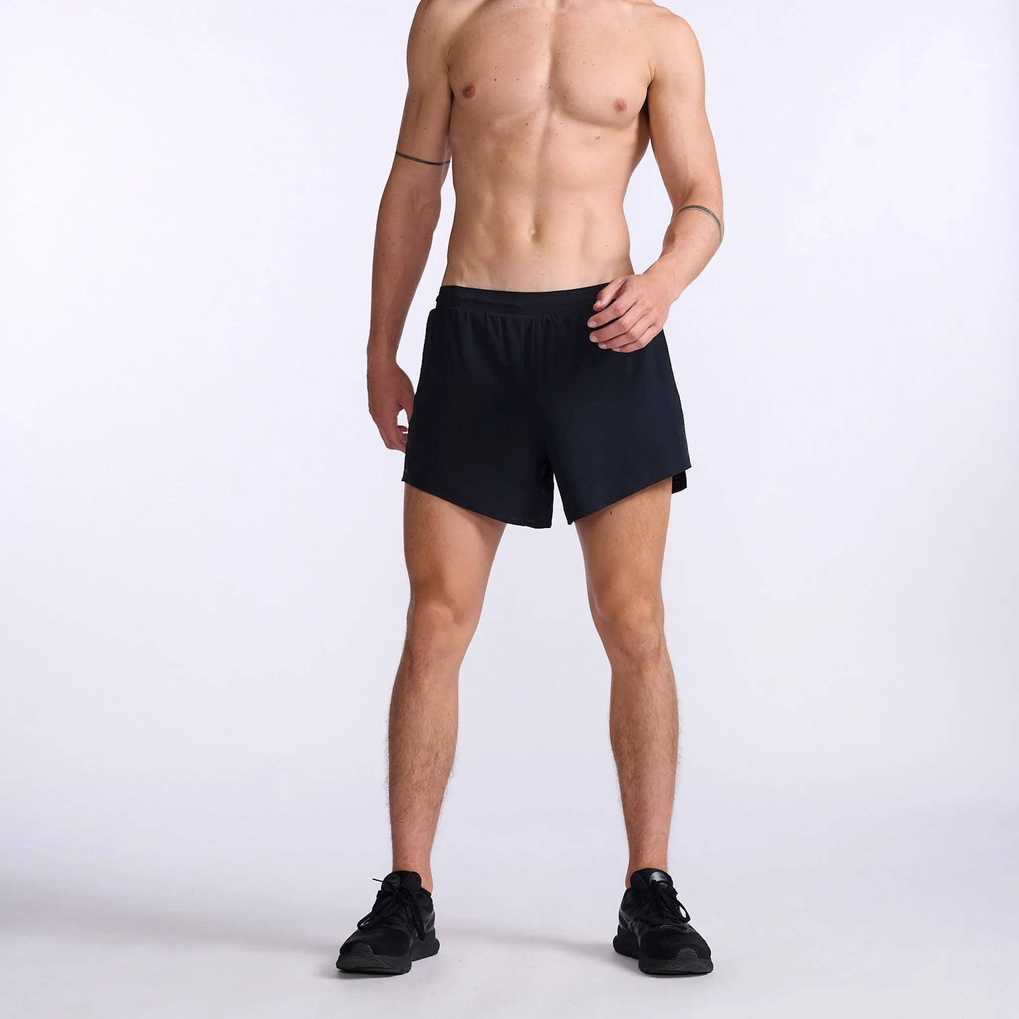 2XU Light Speed Stash 5 Inch Short Men's Black/Black Reflective