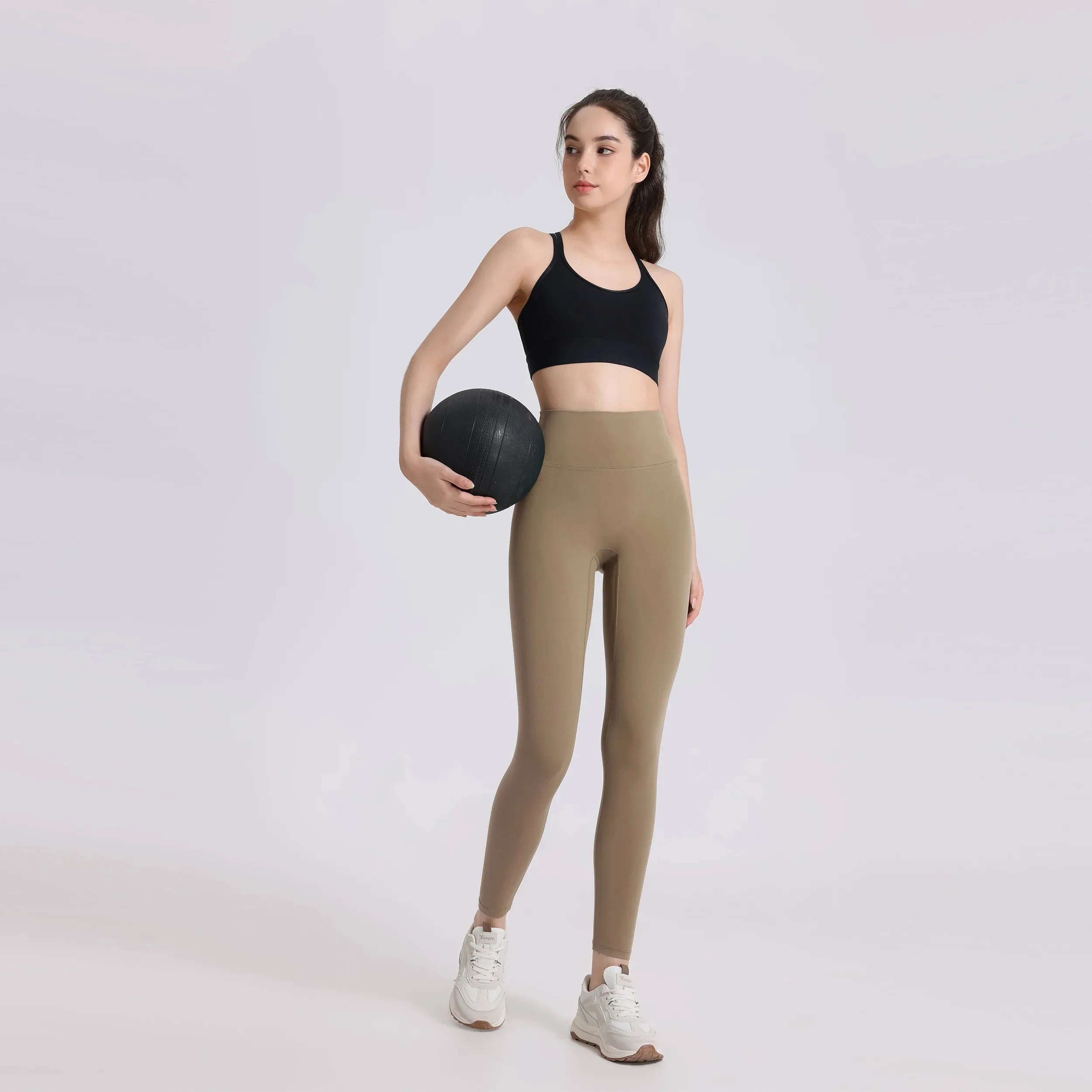 3.0 One-Piece Cutting Yoga Fitness Pants Soft Naked-Feel Legging