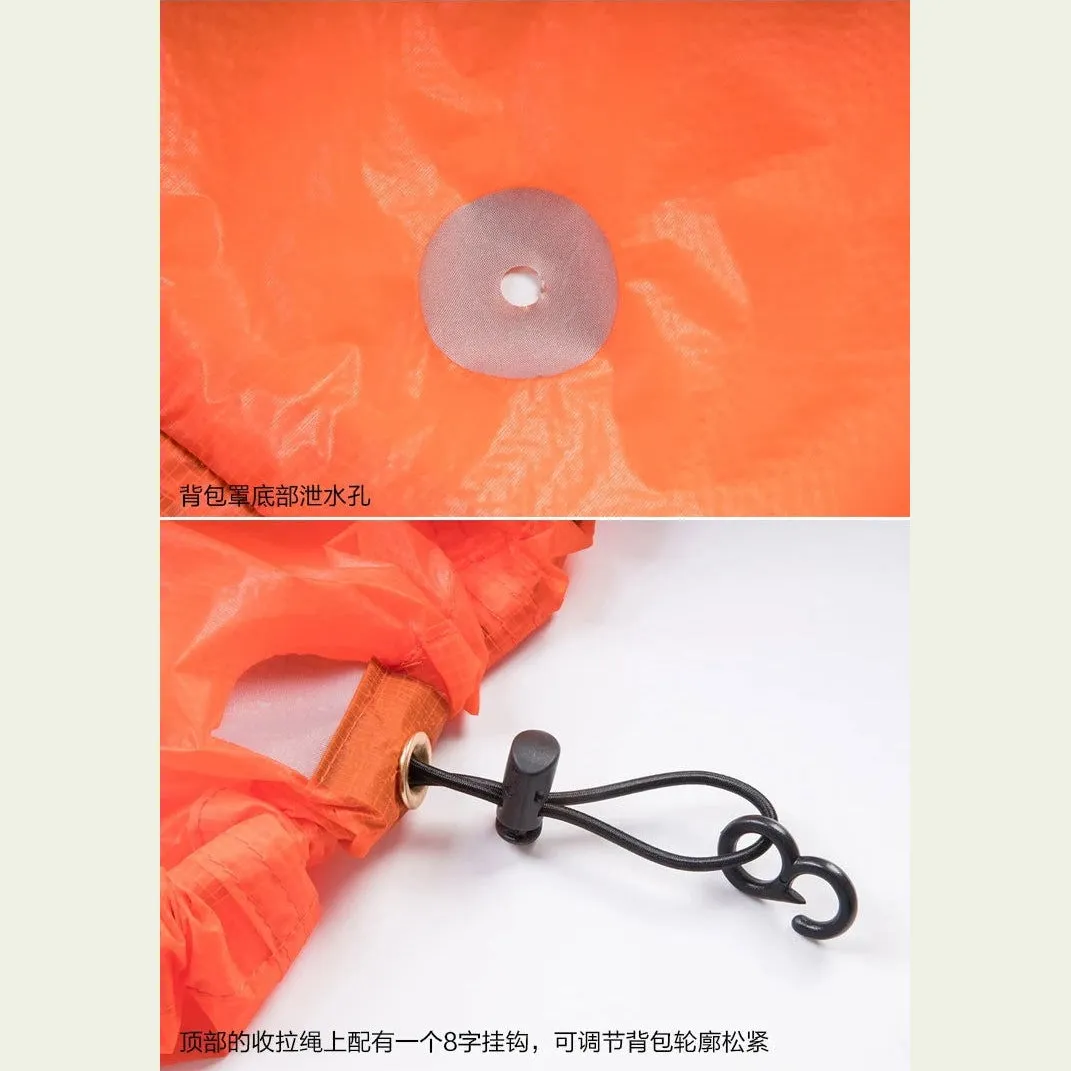 3F UL GEAR Rain Cover 20-85L Outdoor Mountaineering Backpack Mountaineering Dust Bag 15D 210T Silicon Coated Backpack Cover