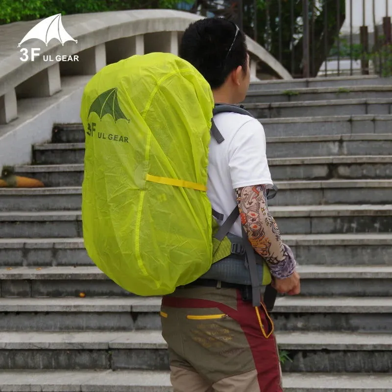 3F UL GEAR Rain Cover 20-85L Outdoor Mountaineering Backpack Mountaineering Dust Bag 15D 210T Silicon Coated Backpack Cover