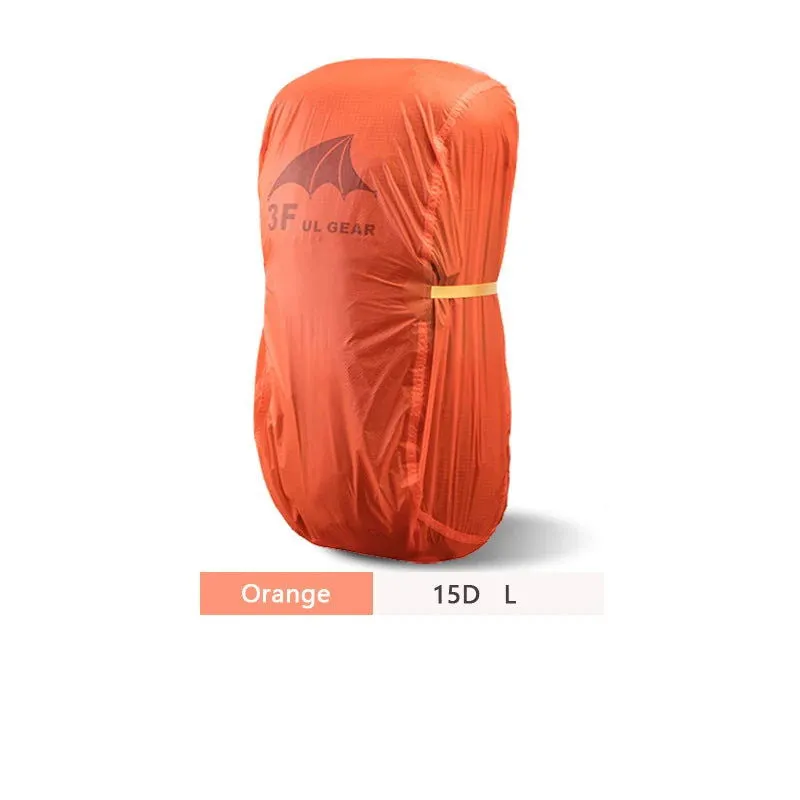 3F UL GEAR Rain Cover 20-85L Outdoor Mountaineering Backpack Mountaineering Dust Bag 15D 210T Silicon Coated Backpack Cover