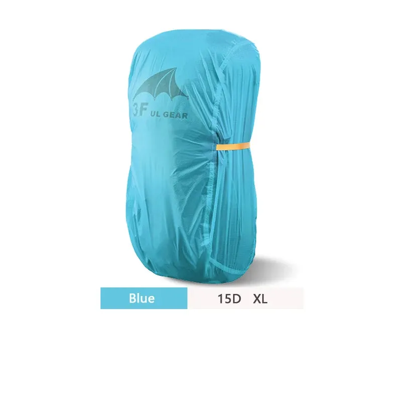3F UL GEAR Rain Cover 20-85L Outdoor Mountaineering Backpack Mountaineering Dust Bag 15D 210T Silicon Coated Backpack Cover