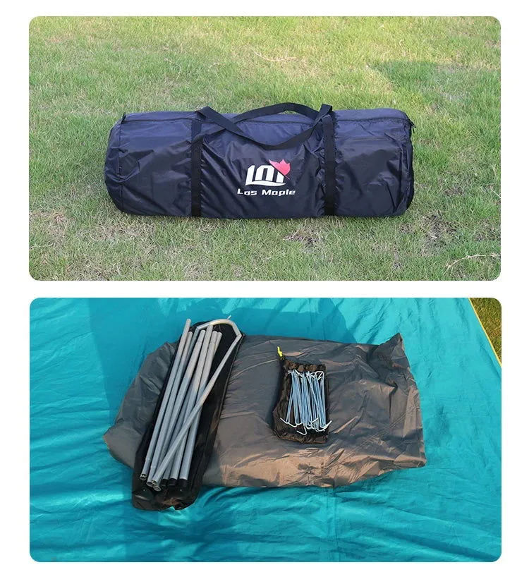 5 6 8 10 Person Outdoor Glamping Teepee Camping Family Tent Travel Hiking Durable Car Shelter Beach Canopy Awning Mountaineering