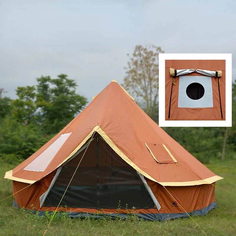5 6 8 10 Person Outdoor Glamping Teepee Camping Family Tent Travel Hiking Durable Car Shelter Beach Canopy Awning Mountaineering