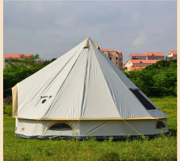 5 6 8 10 Person Outdoor Glamping Teepee Camping Family Tent Travel Hiking Durable Car Shelter Beach Canopy Awning Mountaineering