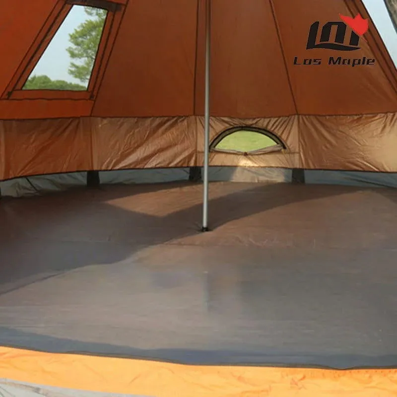 5 6 8 10 Person Outdoor Glamping Teepee Camping Family Tent Travel Hiking Durable Car Shelter Beach Canopy Awning Mountaineering