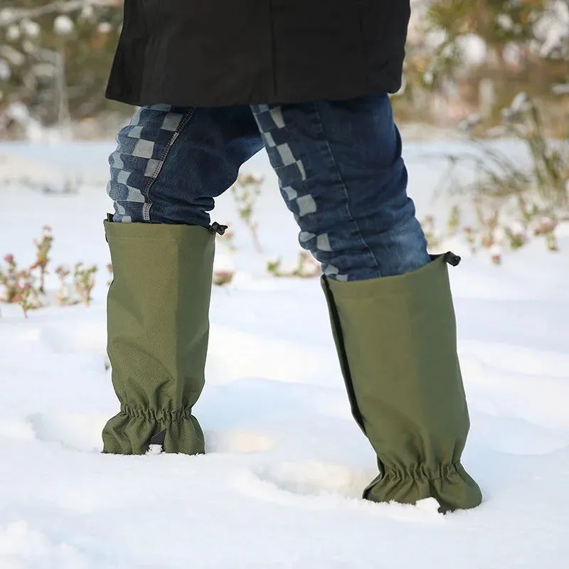 600D Oxford Cloth Outdoor Mountaineering Hiking Skiing Leggings Winter Snow Shinguard Waterproof Sand Sports Protective Gear