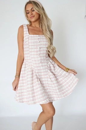 Abrasion Resistant Surface Formal Wear Abbie Tweed Dress (FINAL SALE)