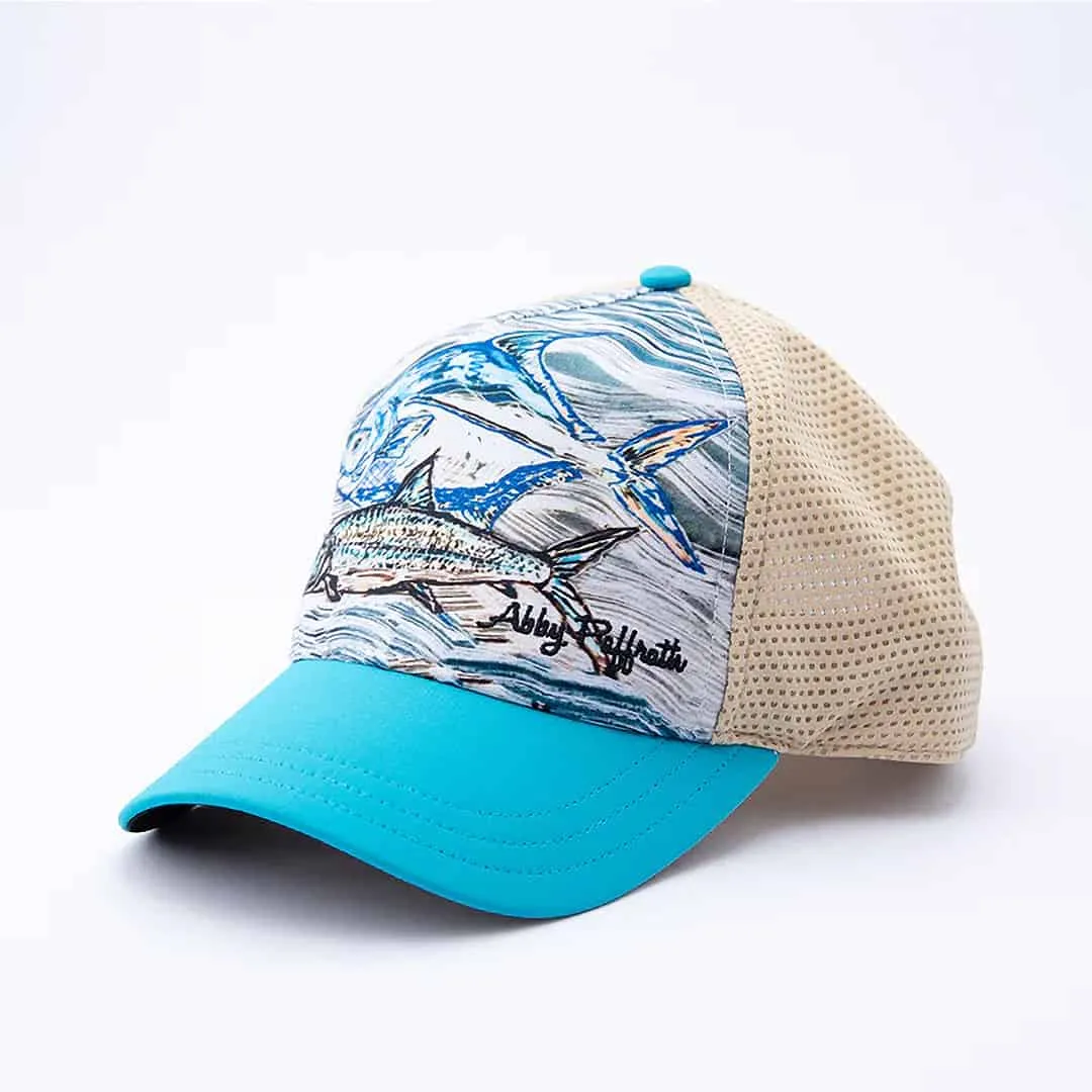 Abby Paffrath - Art 4 All - Permit and Bone Fishing Unstructured Low Profile Trucker Hat