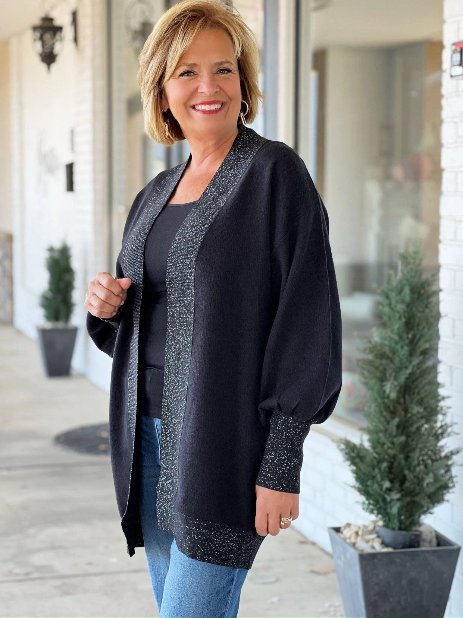 Thermochromic Color Shift Tech WideNeckOpening Miriam Cardigan (FINAL SALE)