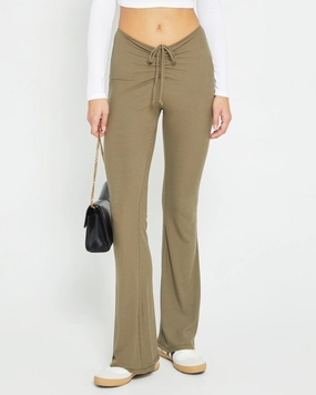 Soft Lounge Ruched Pant High Durability Stitching Core Comfort