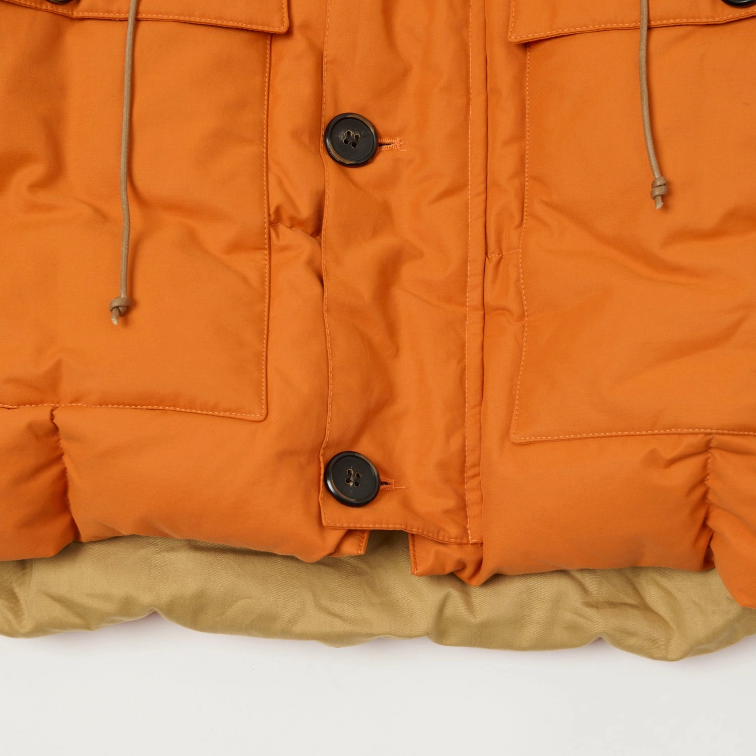 Shangri-La Heritage 'Presena' Quilted Down Jacket - Orange Double Layer Protection