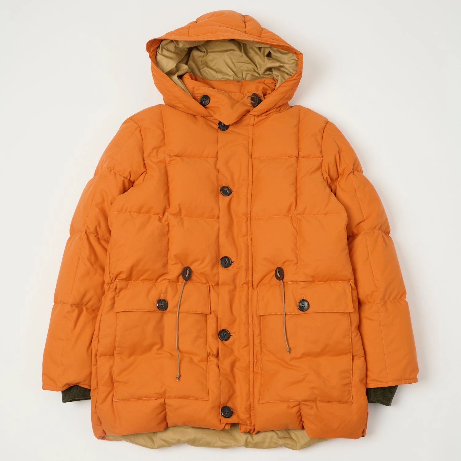 UV protection layer Stretchable Material Shangri-La Heritage 'Presena' Quilted Down Jacket - Orange