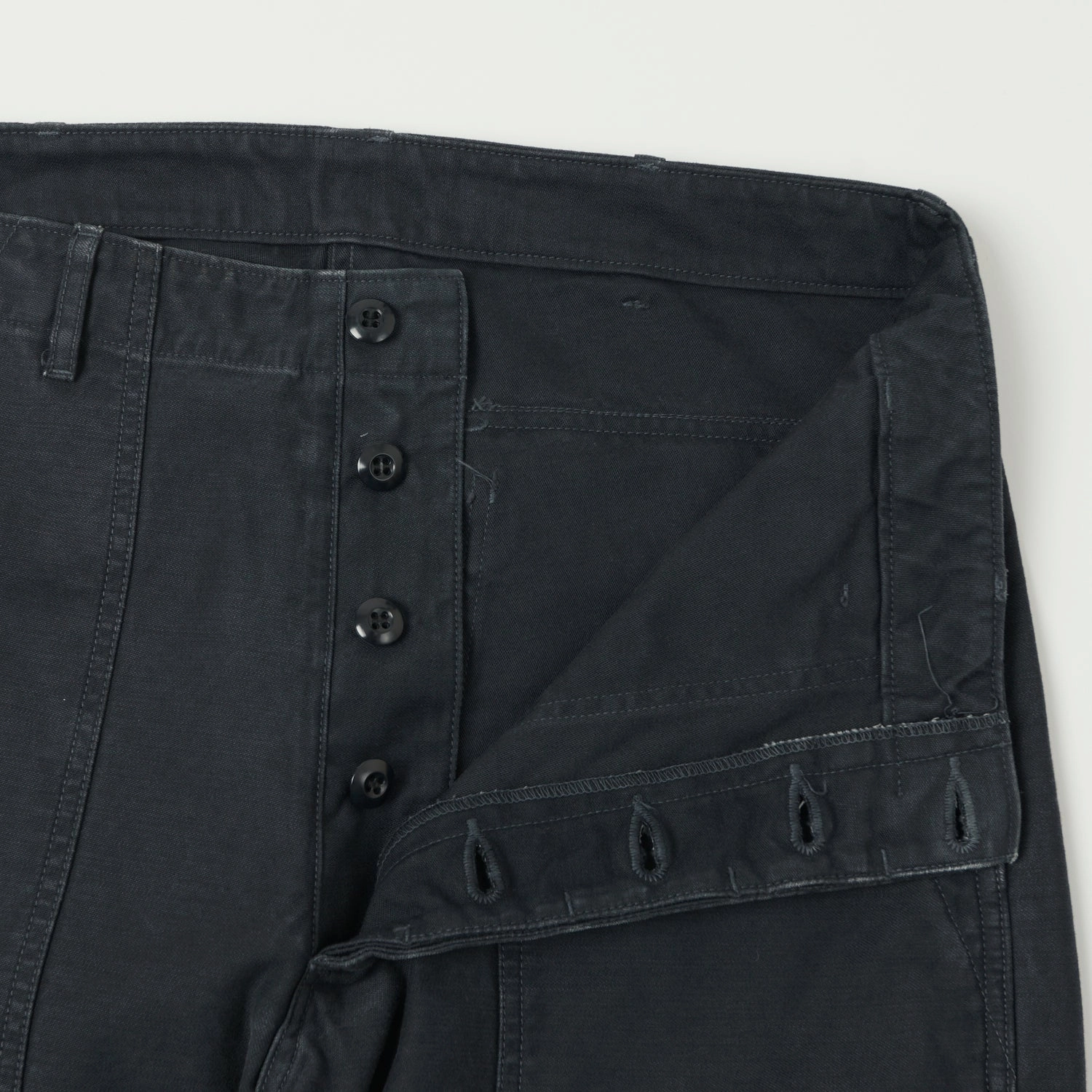 Full Count 1992 OG107 Utility Trouser - Black Tough Build