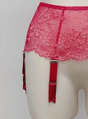 Add Satin Ribbons on suspender straps