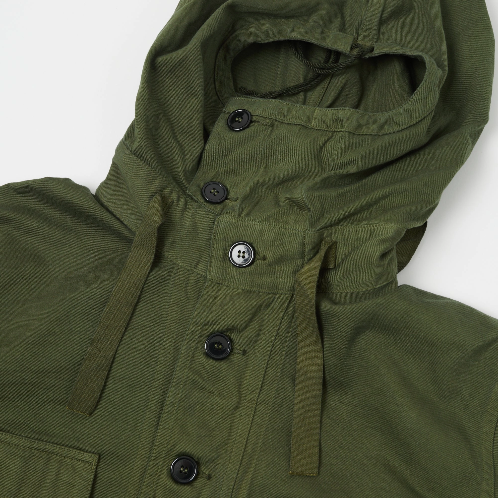 Buzz Rickson's U.S. Navy Gas Protective Parka - Olive DoubleStitchSeams Flexible Insulation