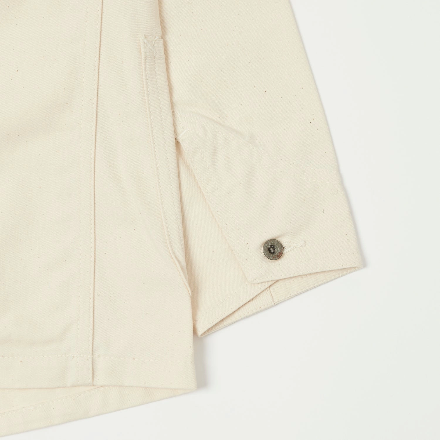 Lee Archives WWII 'Loco' Denim Coverall Jacket - Ecru WrinkleFreeFinish Flexible Daily Fit