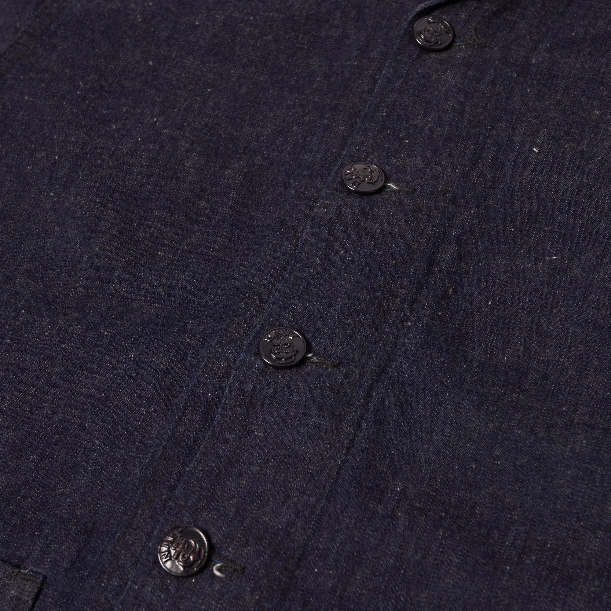 Climate Adaptive Design Waterproof Fabric TCB U.S.N. Seaman Shawl Collar Denim Jacket