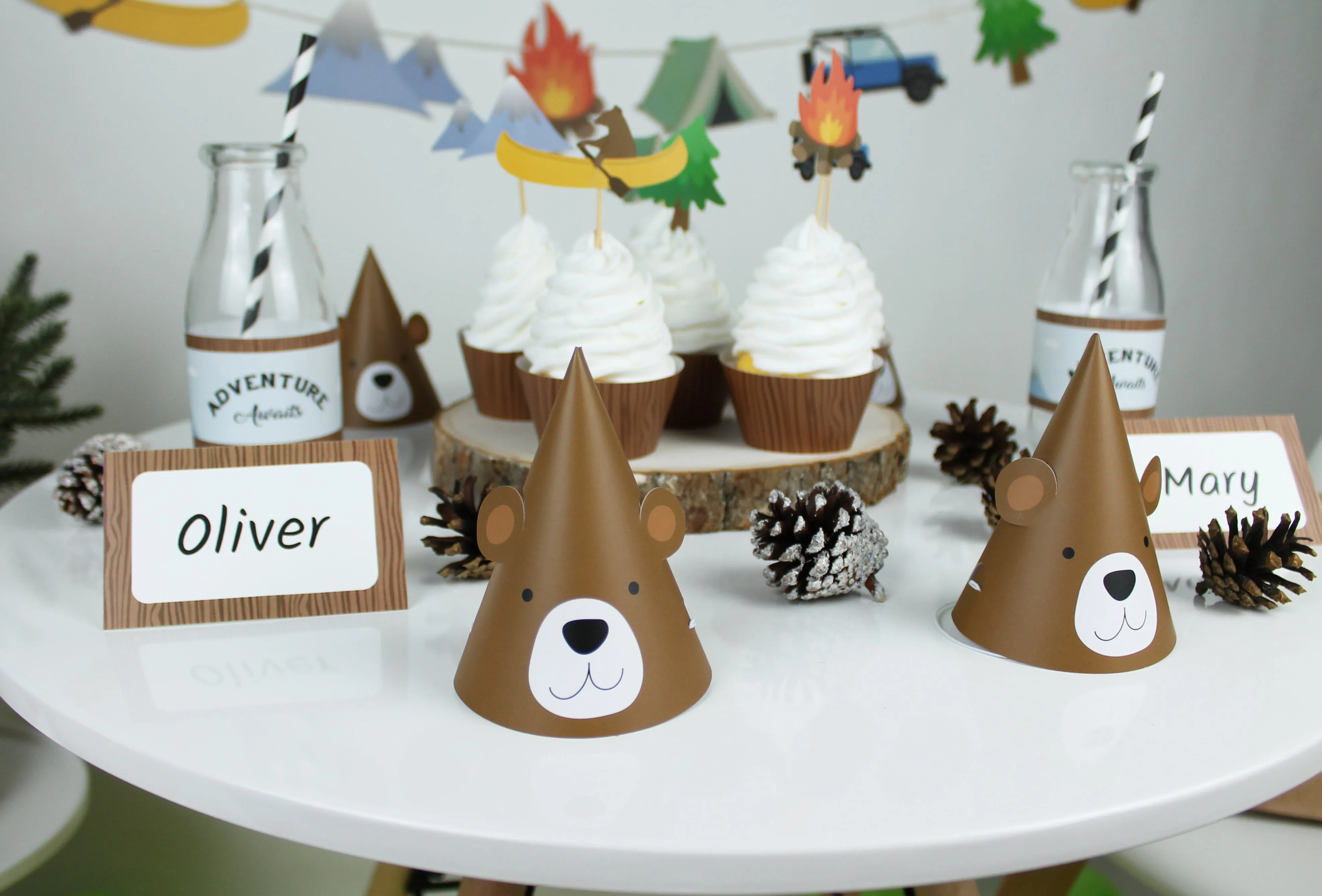 Adventure Bear Hats, 12 Ct