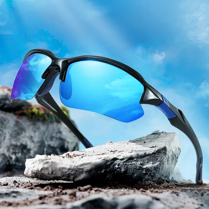 AeroFlow Rimless Polarized Sports Sunglasses