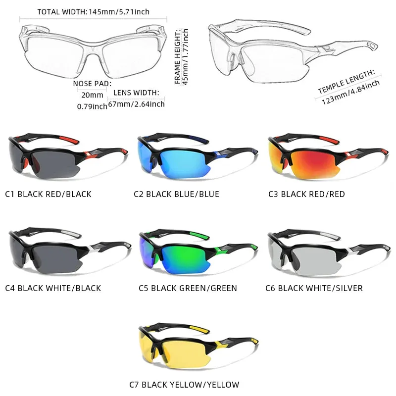 AeroFlow Rimless Polarized Sports Sunglasses