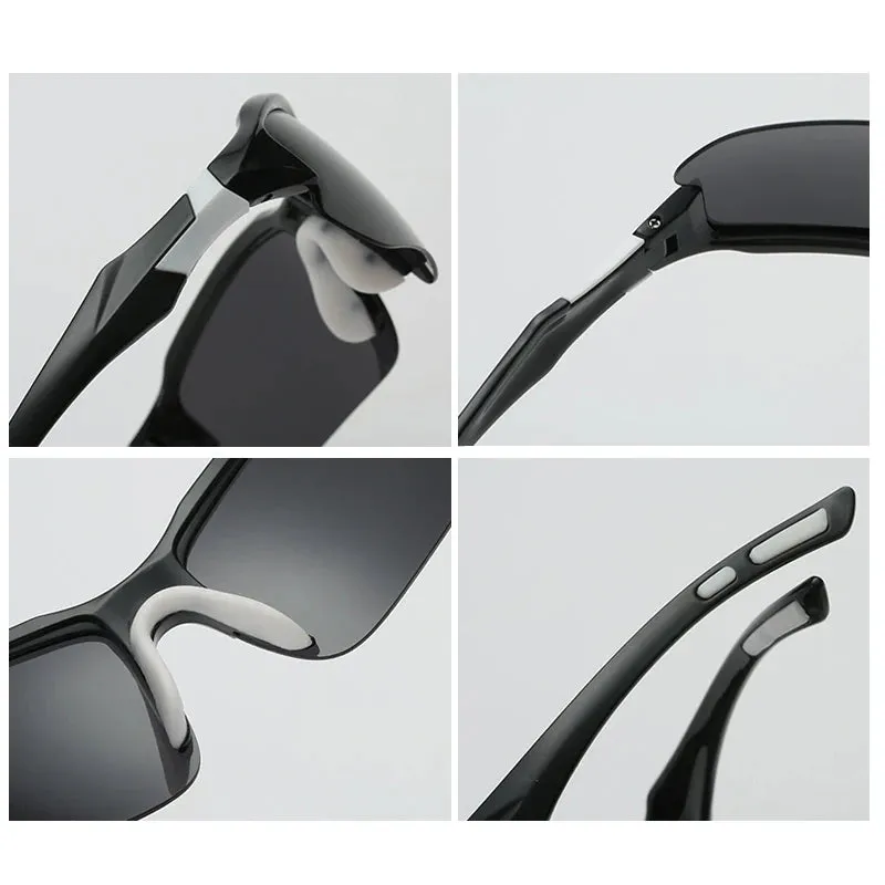 AeroFlow Rimless Polarized Sports Sunglasses