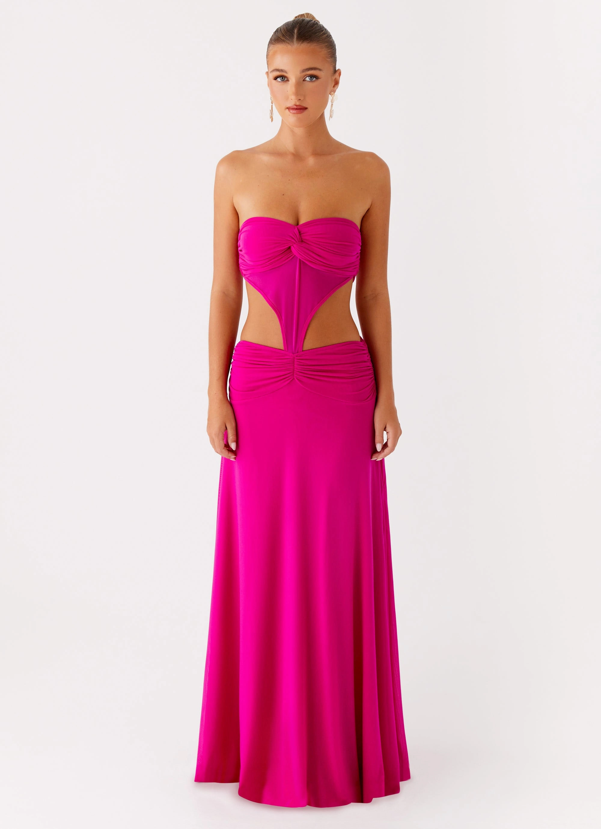 Carlene Maxi Dress - Fuchsia Linen Soft Daily Confidence