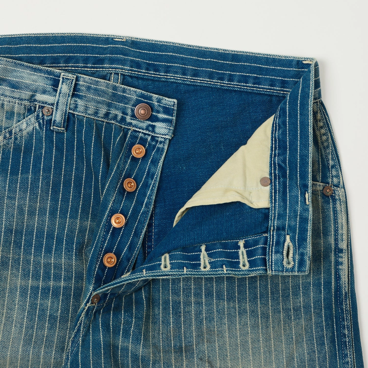 Full Count 1129 Indigo Wabash Work Pants - Heavy Wash Outdoor Comfort Fit