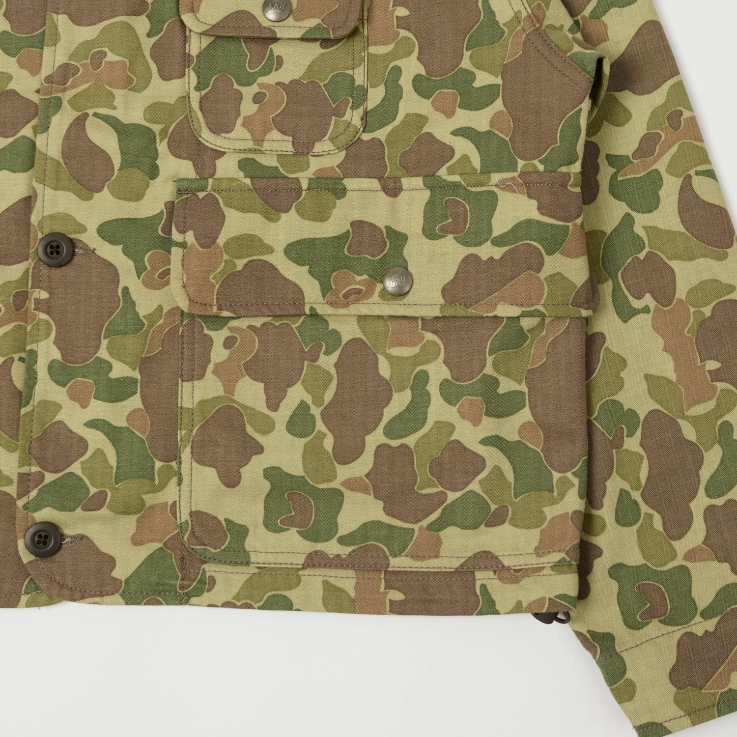 Snow Block Classic Fit Knickerbocker Catskills HBT Coat - Duck Camo