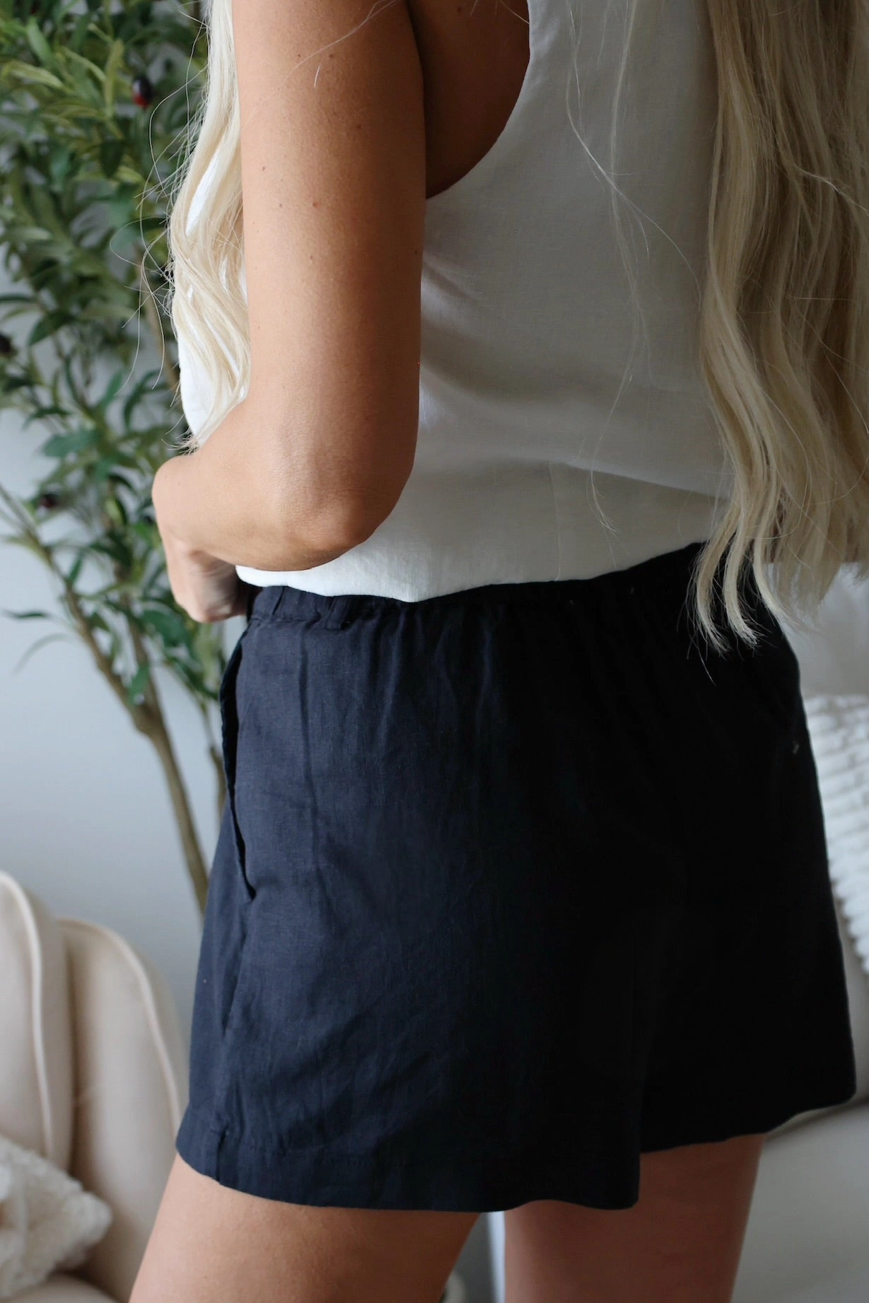 Topanga Linen Short (FINAL SALE) UltraSoft Blend Wrinkle Resistant Textile