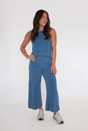 Easy Care Material Scout Jersey Denim Pant- Vintage Indigo