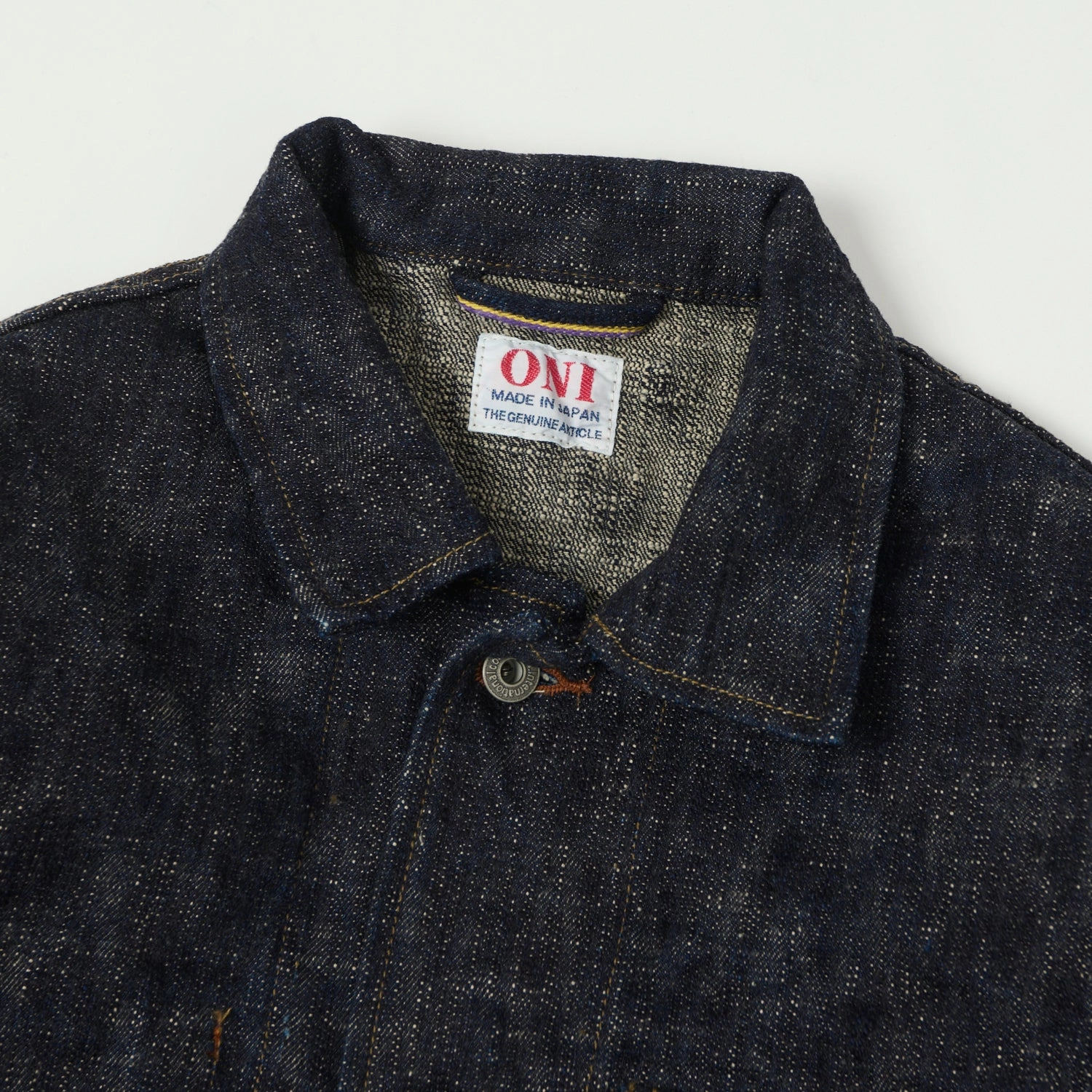 ONI Denim 03502-Kasuri 17oz Coverall Jacket - Rinsed NonRestrictive Cut Weatherproof Technology