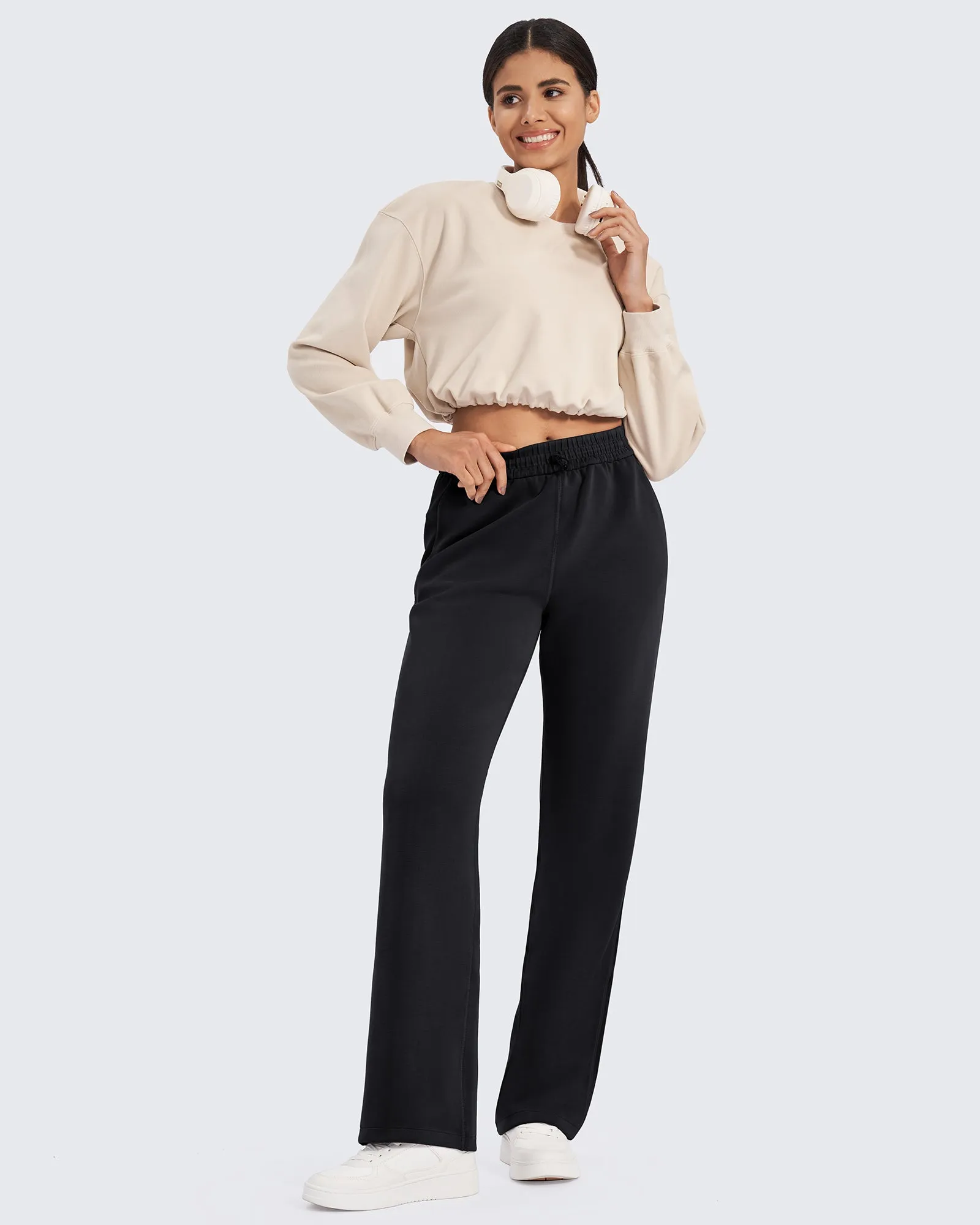 AiryBlend Mid-Waist Wide Leg Sweatpants