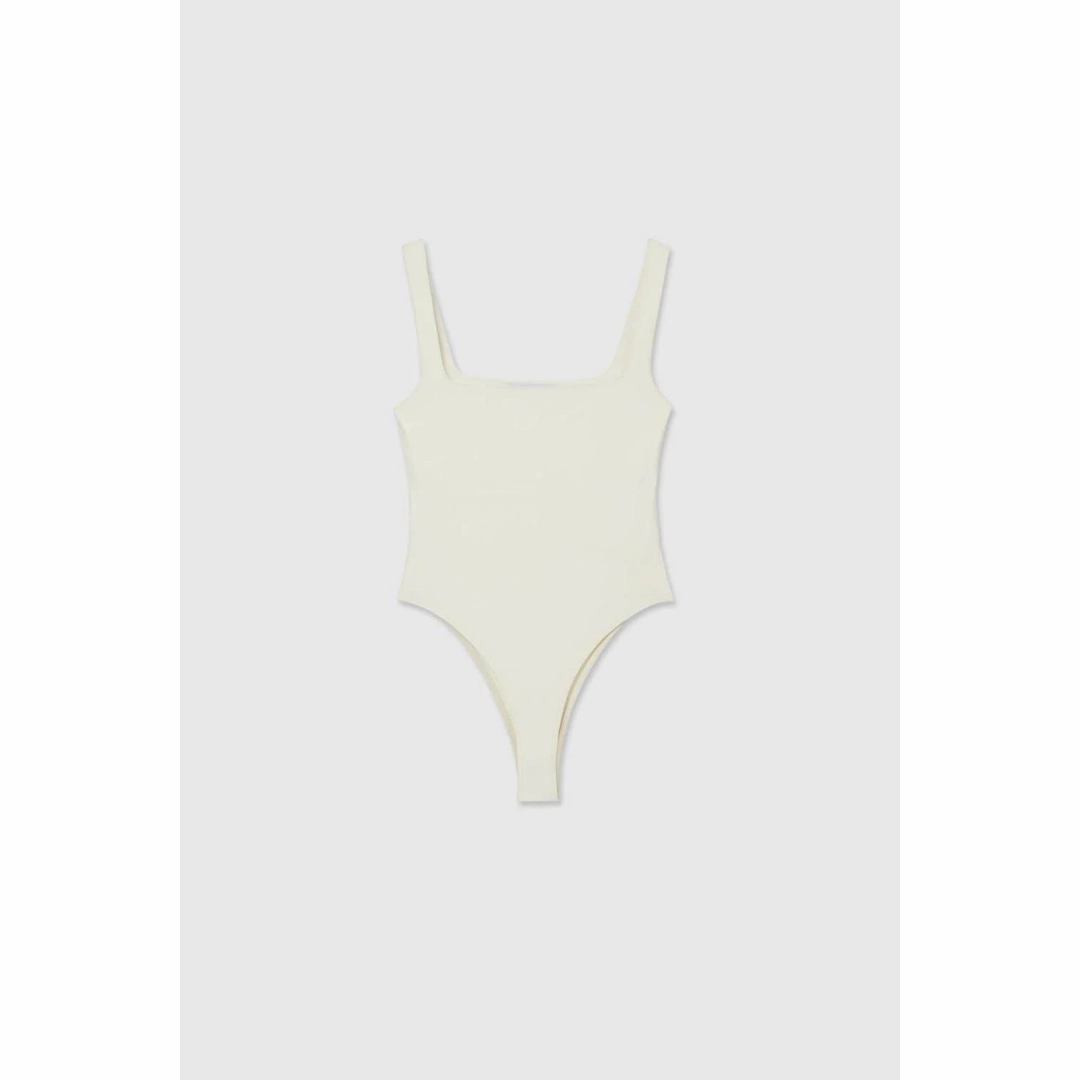 DAL THE LABEL Essential Bodysuit, Ivory Odor Control Technology Street Comfort