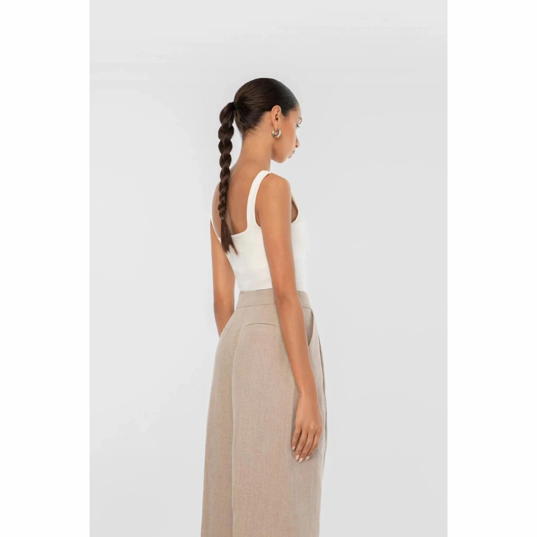 DAL THE LABEL Essential Bodysuit, Ivory Casual Active Wear