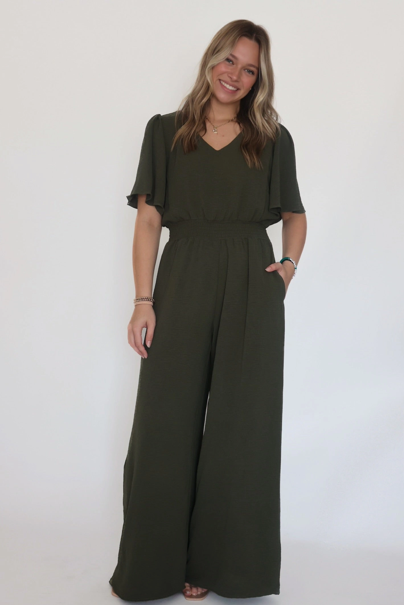 Mellie Wide Leg Jumpsuit HighNeck