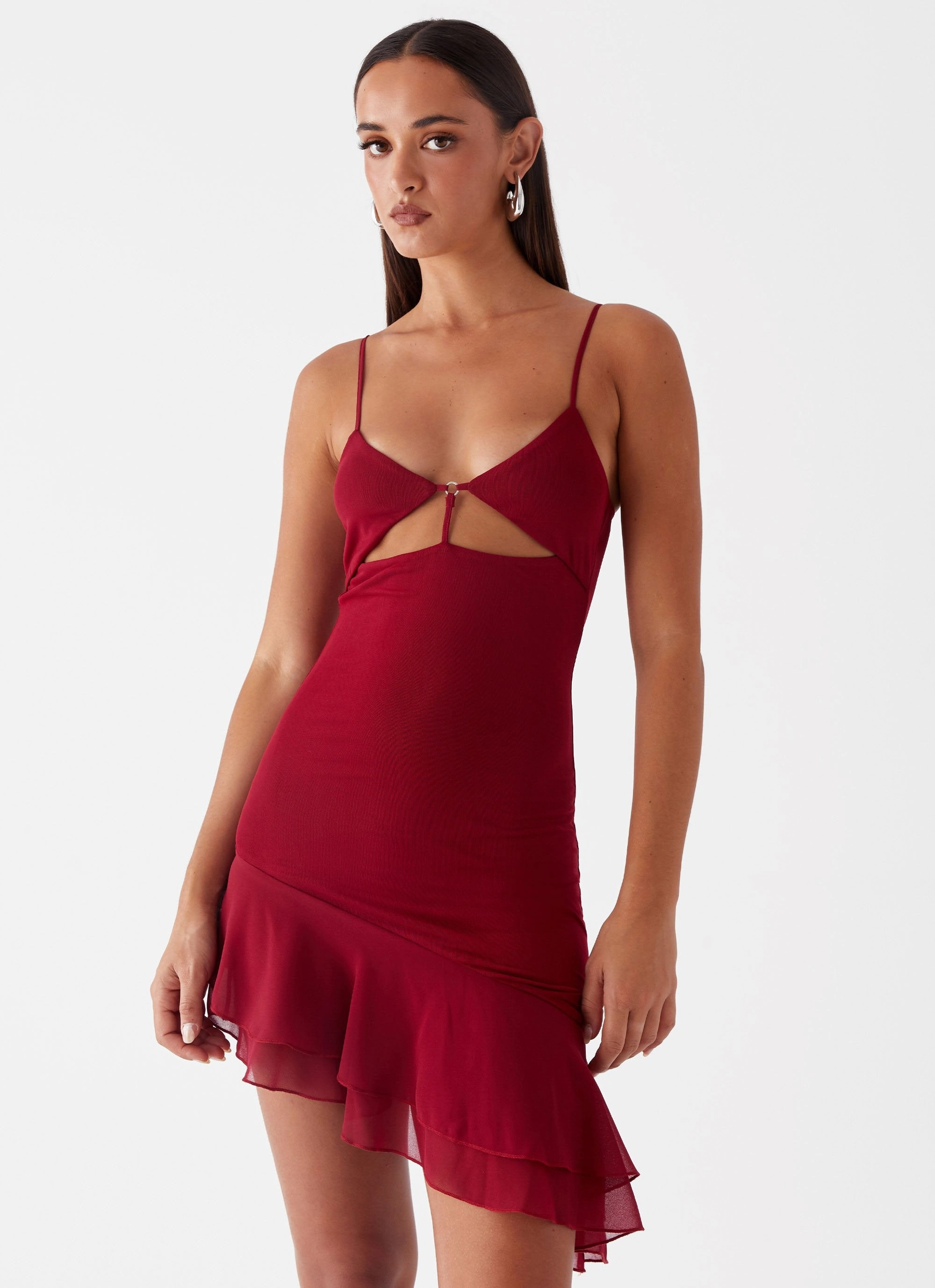 Mallory Mini Dress - Cherry Red Casual Mode
